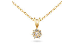  Necklace - Rosette - 0.13ct