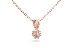  Kette - Rosette - 0.13ct