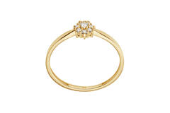  Bagues pierre - Rosette - 0.09ct