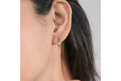  Boucles d'oreilles à puces - Infini - 0.18ct