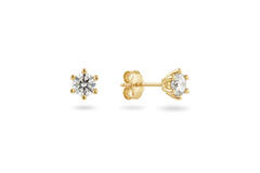  Ear studs - Solitaire Classique - 0.6ct