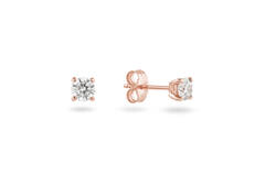  Oorstekers - Solitaire Moderne - 0.4ct