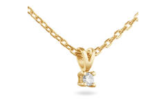  Kette - Solitaire Moderne - 0.15ct