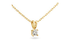  Collier - Solitaire Moderne - 0.2ct