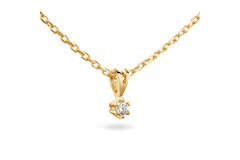  Necklace - Solitaire Classique - 0.05ct