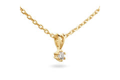  Necklace - Solitaire Classique - 0.15ct