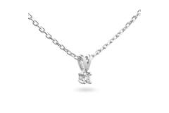  Collier - Solitaire Moderne - 0.05ct