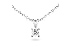  Collier - Solitaire Moderne - 0.5ct