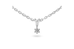  Necklace - Solitaire Classique - 0.05ct