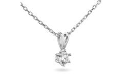  Collier - Solitaire Classique - 0.3ct