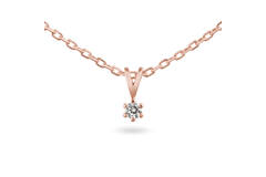  Collier - Solitaire Classique - 0.05ct