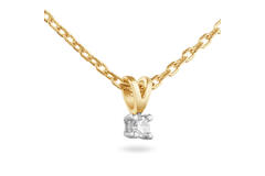  Collier - Solitaire Moderne - 0.15ct