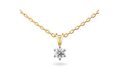  Kette - Solitaire Classique - 0.15ct