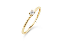  Rings - Solitaire Moderne - 0.1ct