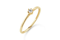  Bagues - Solitaire Classique - 0.1ct