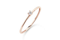  Rings - Solitaire Moderne - 0.05ct