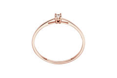  Rings - Solitaire Moderne - 0.05ct