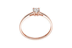  Bagues - Solitaire Moderne - 0.3ct