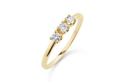  Ringen met steen - Memoire - 0.3ct