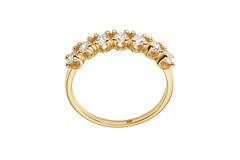  Rings with stone - Memoire - 0.7ct