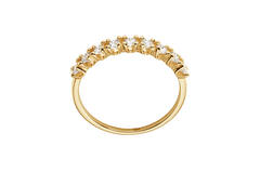  Rings with stone - Memoire - 0.45ct