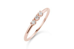  Rings with stone - Memoire - 0.15ct
