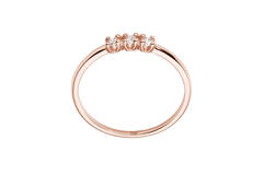  Rings with stone - Memoire - 0.15ct