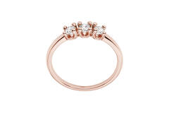  Rings with stone - Memoire - 0.45ct
