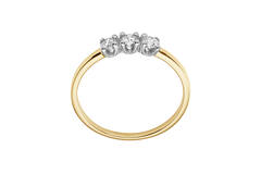  Ringen met steen - Memoire - 0.3ct