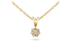  Collier - Rosette - 0.13ct