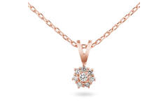  Collier - Rosette - 0.13ct