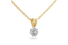  Collier - Rosette - 0.13ct