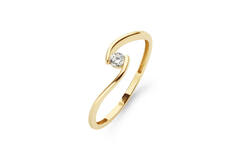  Ringen met steen - Infini - 0.1ct