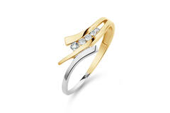  Rings with stone - Infini - 0.11ct