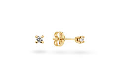  Ohrstecker - Solitaire Moderne - 0.1ct