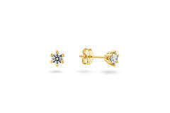  Ear studs - Solitaire Classique - 0.4ct