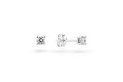  Oorstekers - Solitaire Moderne - 0.3ct