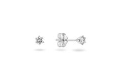  Boucles d'oreilles à puces - Solitaire Classique - 0.1ct