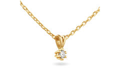  Kette - Solitaire Classique - 0.1ct