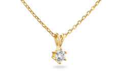  Necklace - Solitaire Classique - 0.2ct