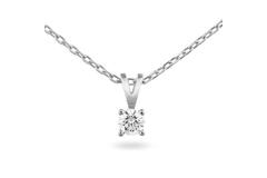  Necklace - Solitaire Moderne - 0.3ct