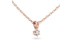 Collier - Solitaire Classique - 0.1ct