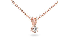  Collier - Solitaire Classique - 0.15ct
