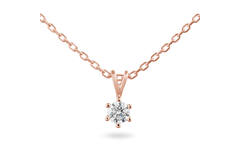  Necklace - Solitaire Classique - 0.2ct
