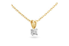  Necklace - Solitaire Moderne - 0.2ct