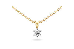  Kette - Solitaire Classique - 0.15ct