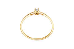  Rings - Solitaire Moderne - 0.05ct