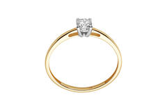  Rings - Solitaire Moderne - 0.3ct