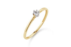  Bagues - Solitaire Classique - 0.1ct