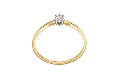  Bagues - Solitaire Classique - 0.1ct